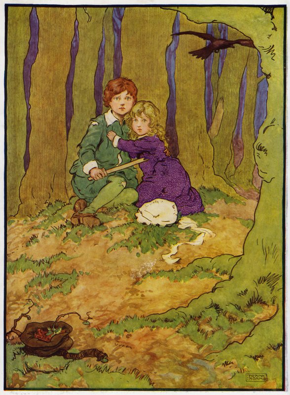 Illusztráció: Babes in the Wood (színes litó) alkotó: Frank Adams