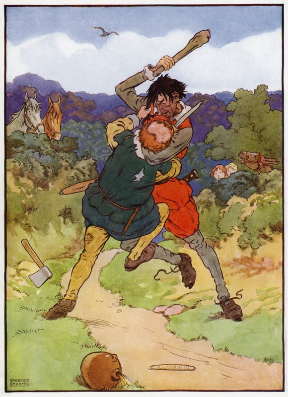Illusztráció: Babes in the Wood (színes litó) alkotó: Frank Adams
