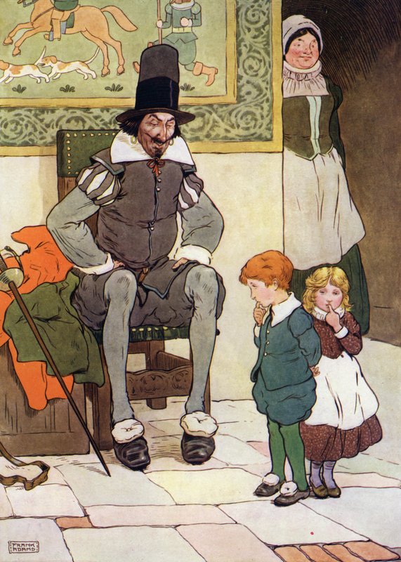 Illusztráció: The Babes in the Wood (színes litó) alkotó: Frank Adams