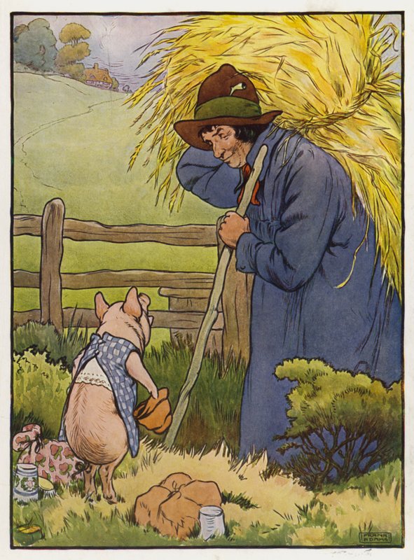 Illusztráció a három kismalachoz alkotó: Frank Adams