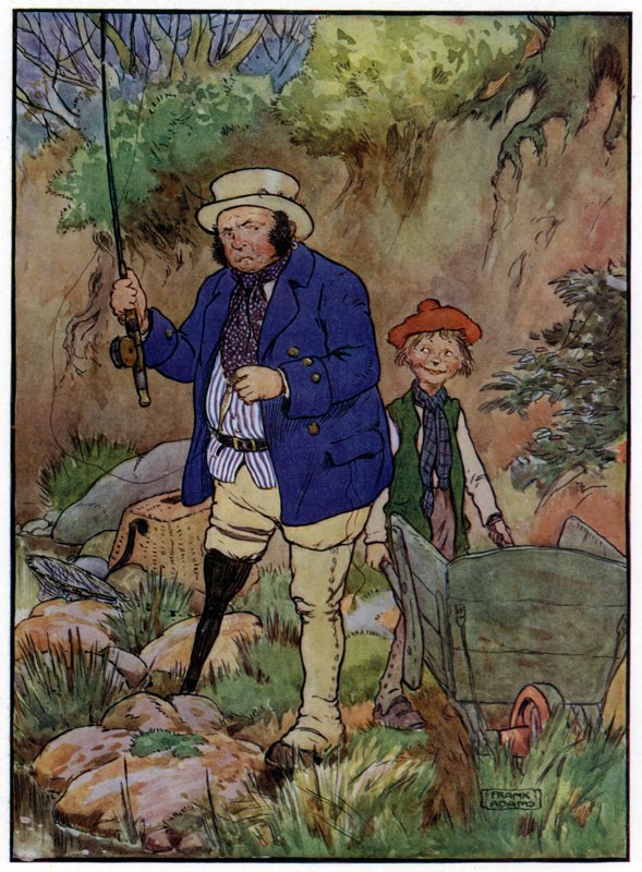 Három vidám halász (színes litó) alkotó: Frank Adams