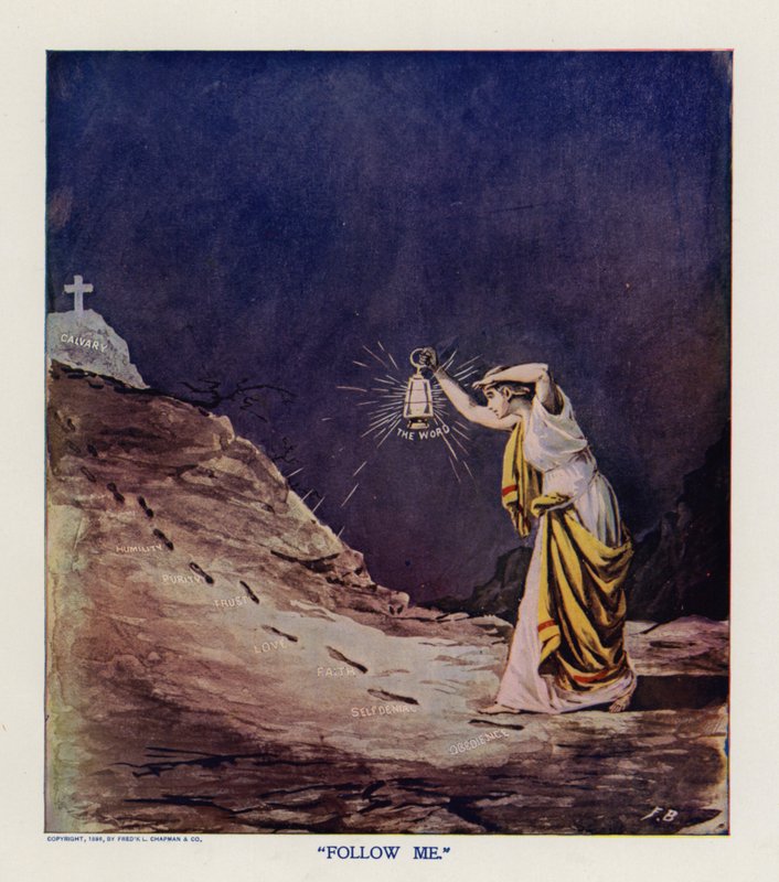 "Follow Me" (színes litográfia) alkotó: Frank Beard