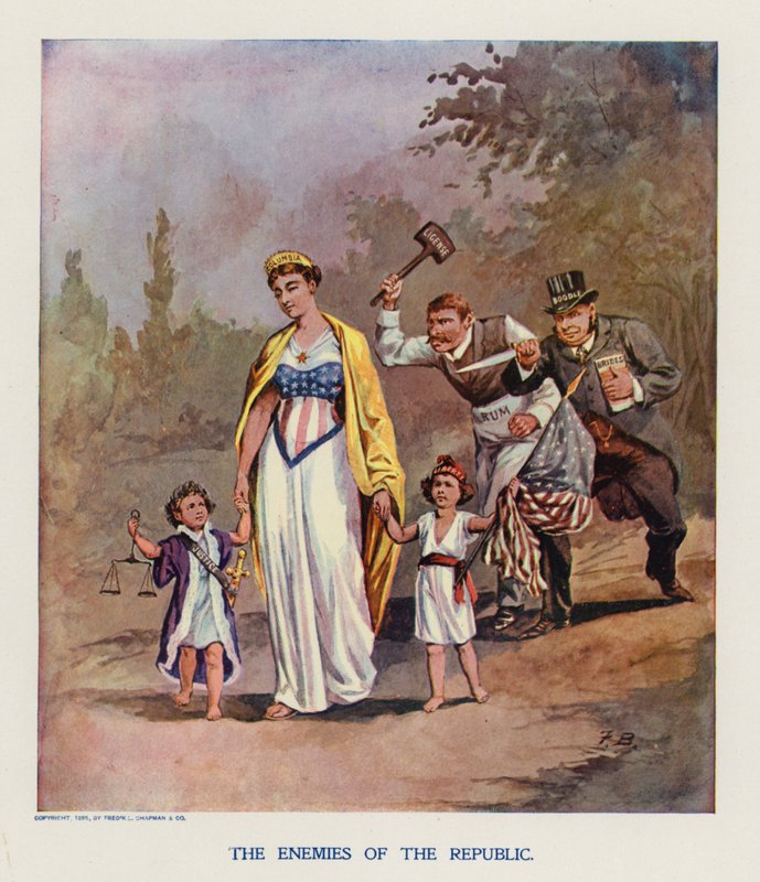 A köztársaság ellenségei (színes litográfia) alkotó: Frank Beard