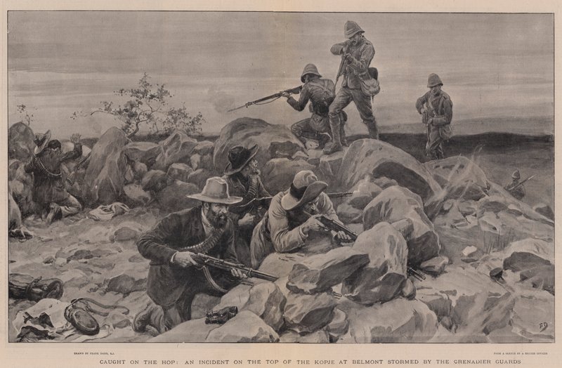 Elkapták a hoppon, egy incidens a kopje tetején Belmontnál, amelyet a gránátos gárda támadott meg alkotó: Frank Dadd