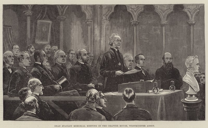 Stanley dékáni emlékülés a Káptalanházban, Westminster Abbeyben alkotó: Frank Dadd