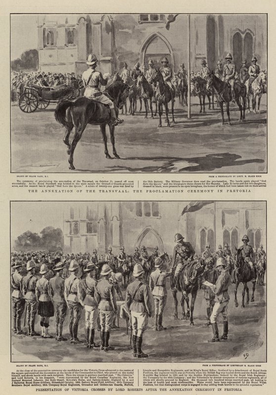 A Transvaal annektálása alkotó: Frank Dadd