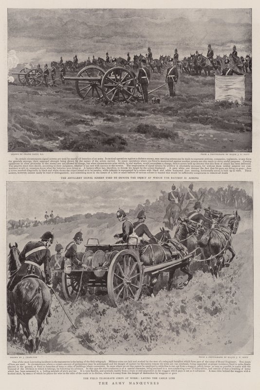 A hadsereg manőverei alkotó: Frank Dadd