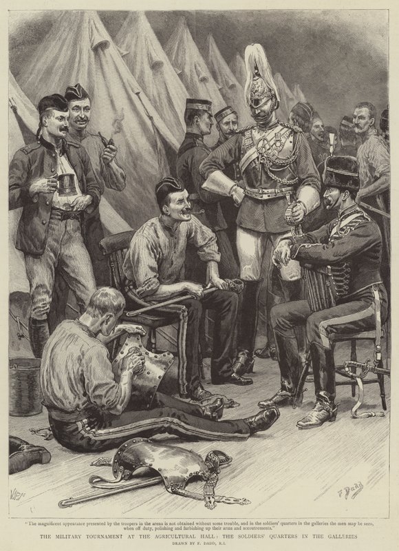 Katonai torna a Mezőgazdasági Csarnokban, a Katonanegyed a Galériákban alkotó: Frank Dadd
