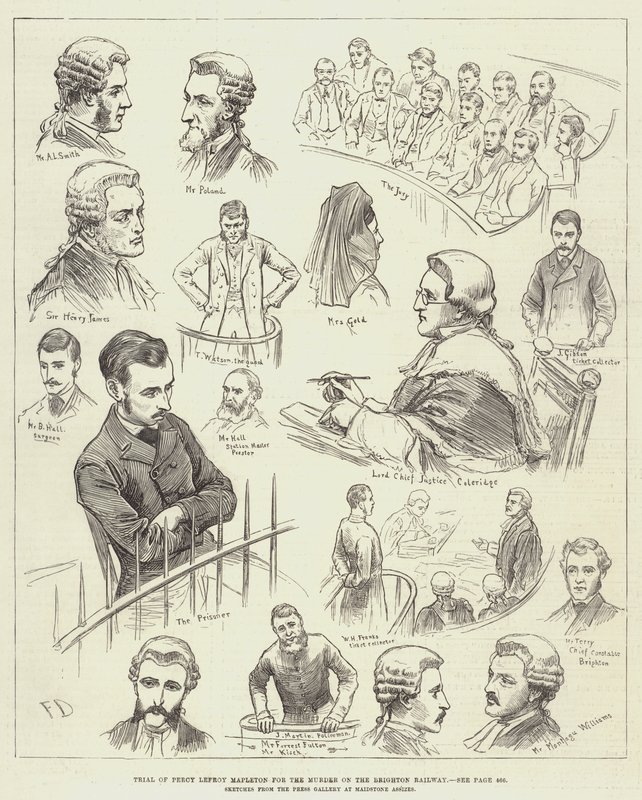 Percy Lefroy Mapleton per a Brighton Railway-n elkövetett gyilkosság miatt alkotó: Frank Dadd