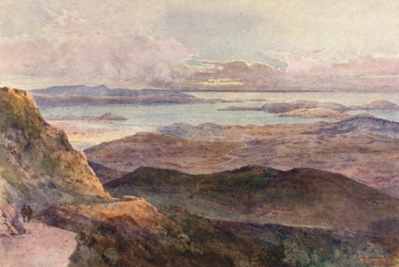 Új-Zéland: Coromandel (színes litográfia) alkotó: Frank H Wright