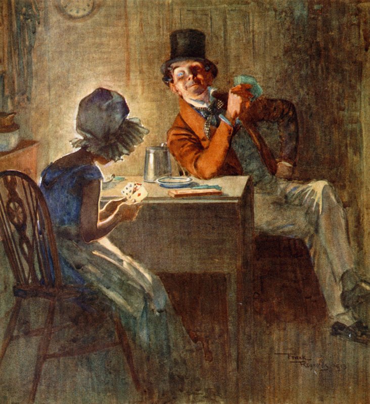 Cribbage (színes litográfia) alkotó: Frank Reynolds