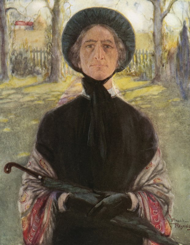 Miss Betsey Trotwood (színes litográfia) alkotó: Frank Reynolds
