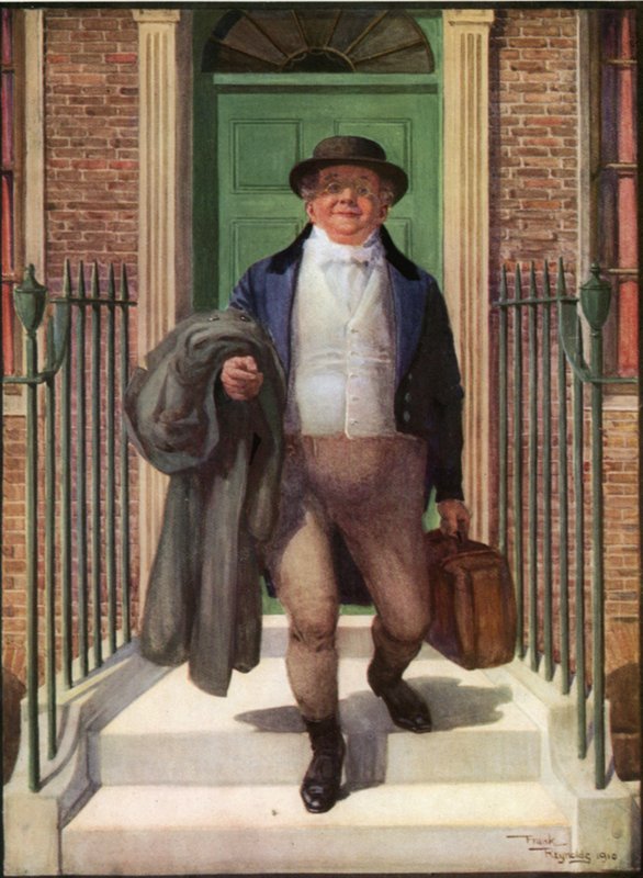 Mr. Pickwick (színes litográfia) alkotó: Frank Reynolds