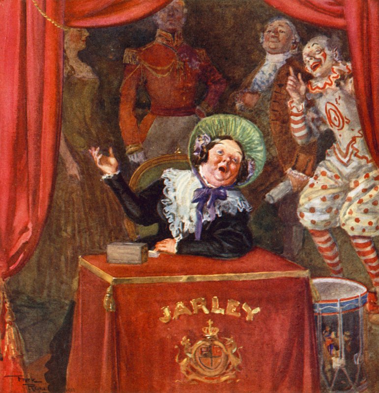 Mrs. Jarley (színes litográfia) alkotó: Frank Reynolds