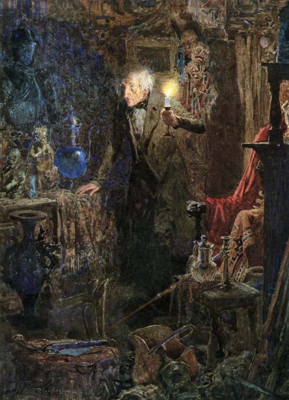 The Old Curiosity Shop (színes litográfia) alkotó: Frank Reynolds