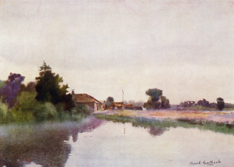 Norfolk Broads: Rising Mists, Coltishall alkotó: Frank Southgate