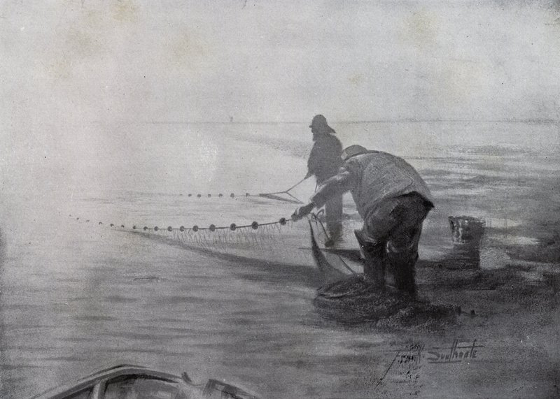 Norfolk Broads: Smelt-fishing, Breydon alkotó: Frank Southgate