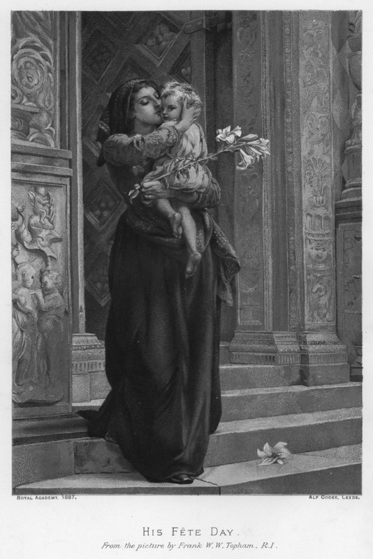 Ünnepe napja (litho) alkotó: Frank W. W. (after) Topham
