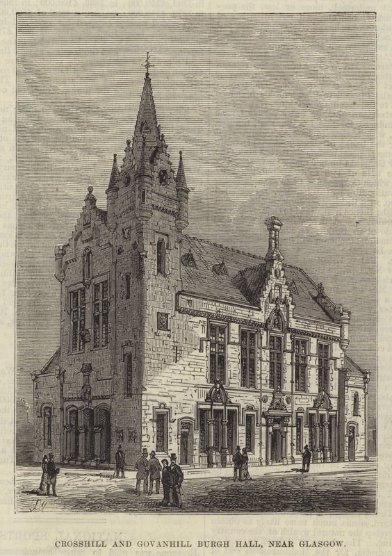 Crosshill és Govanhill Burgh Hall, Glasgow közelében alkotó: Frank Watkins