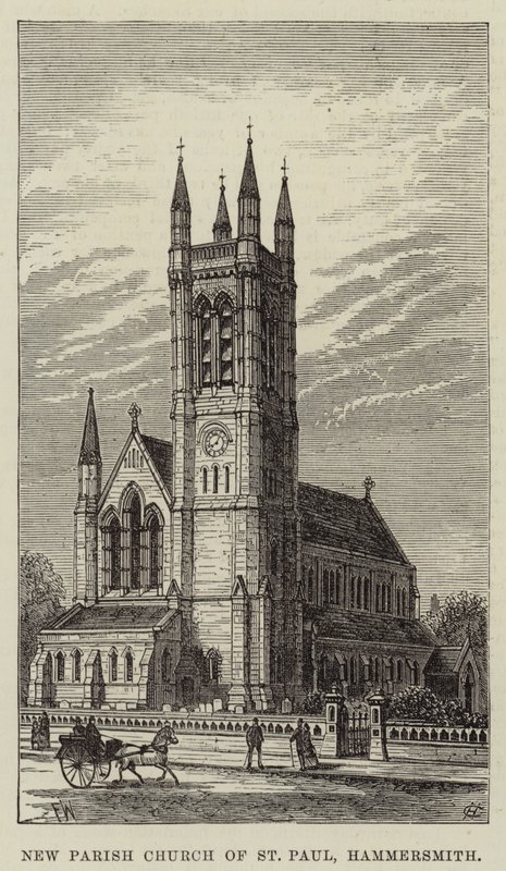Új Szent Pál plébániatemplom, Hammersmith alkotó: Frank Watkins