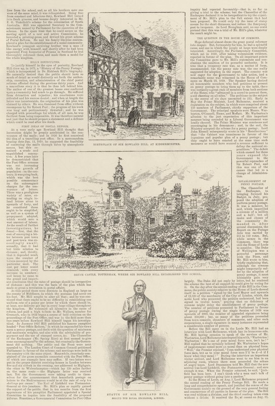 Sir Rowland Hill és Penny Postage, egy emlékezetes jubileum alkotó: Frank Watkins