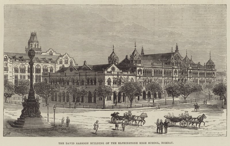 Az Elphinstone Gimnázium David Sassoon épülete, Bombay alkotó: Frank Watkins