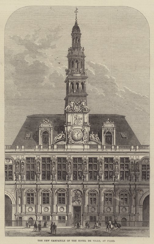 A párizsi Hotel de Ville új Campanile-je alkotó: Frank Watkins