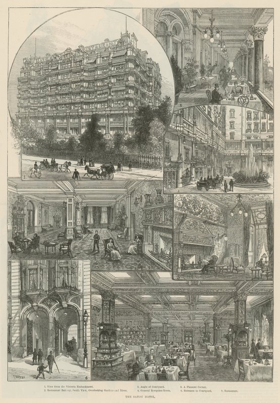 The Savoy Hotel (metszet) alkotó: Frank Watkins