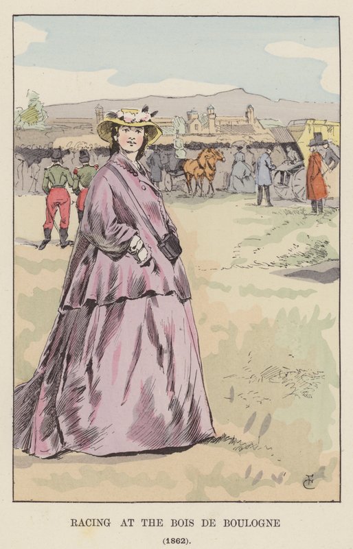 Verseny a Bois de Boulogne-ban, 1862 alkotó: François Courboin