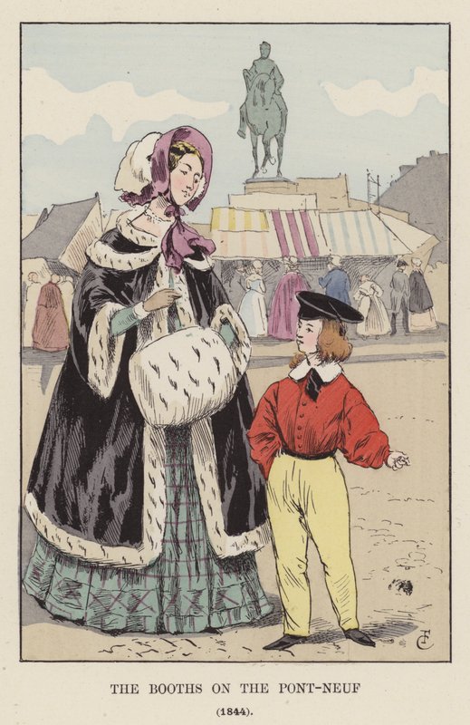 A Pont-Neuf fülkék, 1844 alkotó: François Courboin