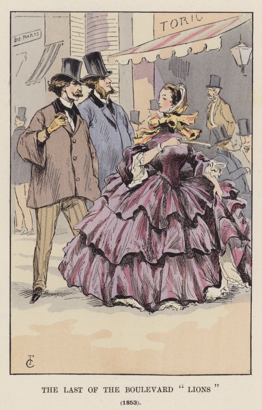 A körúti oroszlánok utolsója, 1853 alkotó: François Courboin