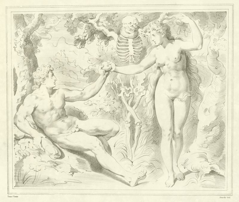 Ádám és Éva alkotó: Frans Floris