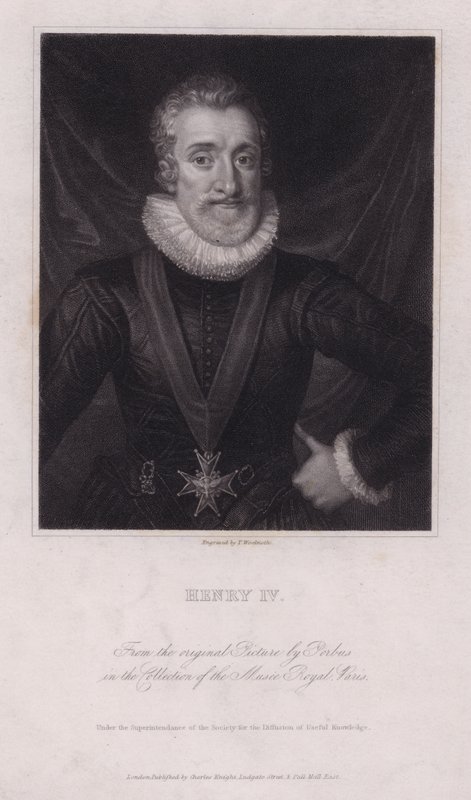 IV. Henrik francia király (metszet) alkotó: Frans II (after) Pourbus