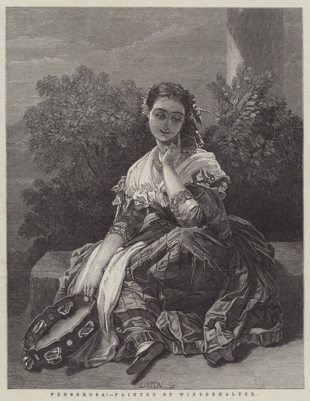 Penserosa! alkotó: Franz Xaver Winterhalter
