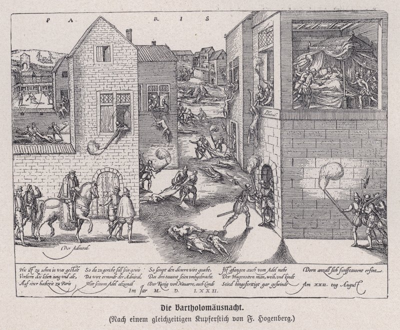 A Szent Bertalan-napi mészárlás, Párizs, Franciaország alkotó: Franz (after) Hogenberg