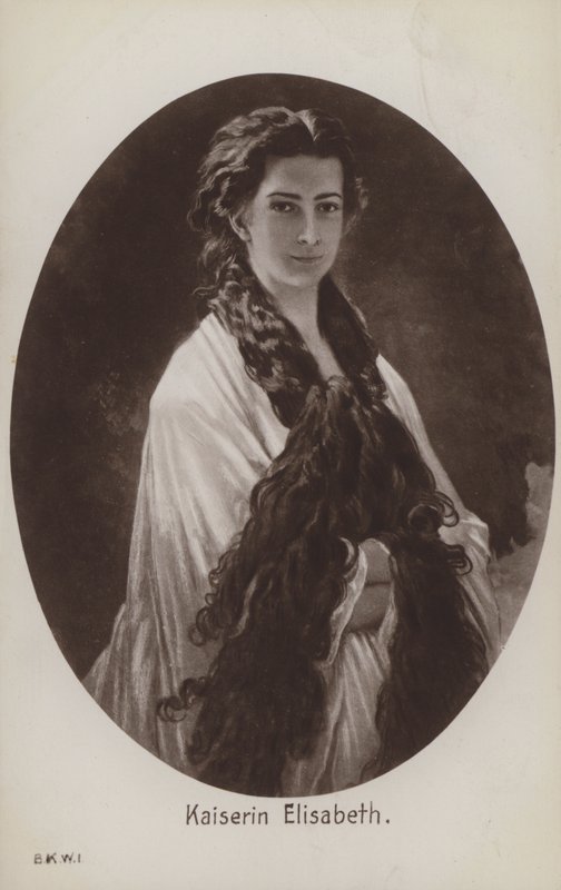 Bajor Erzsébet, I. Ferenc József osztrák császár hitvese (litho) alkotó: Franz Xaver  Winterhalter (after)