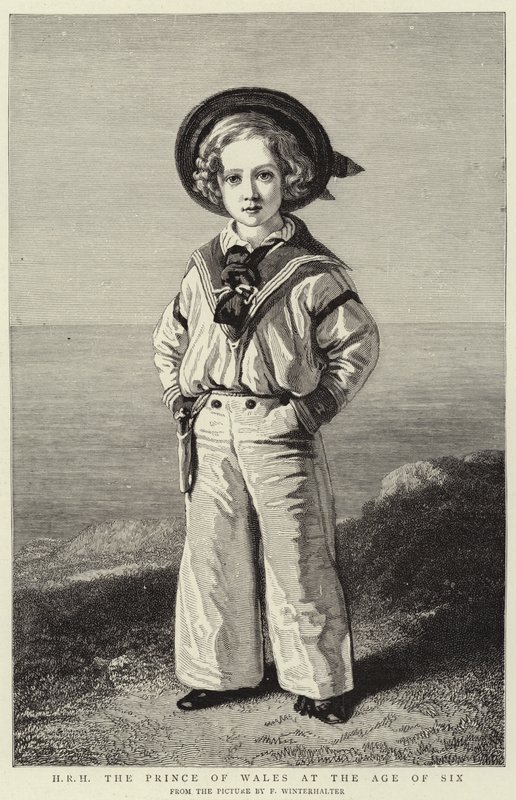 H R H A walesi herceg hat évesen (metszet) alkotó: Franz Xaver  Winterhalter (after)