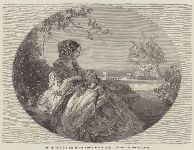 Őfelsége és a csecsemő Arthur herceg alkotó: Franz Xaver Winterhalter