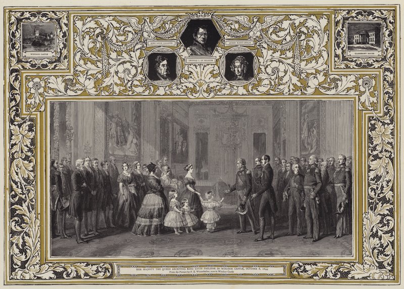 Őfelsége a királynő fogadja Lajos Fülöp királyt a windsori kastélyban, 1844. október 8-án alkotó: Franz Xaver Winterhalter