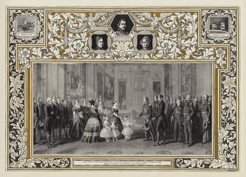 Őfelsége a királynő fogadja Lajos Fülöp királyt a windsori kastélyban, 1844. október 8-án alkotó: Franz Xaver Winterhalter