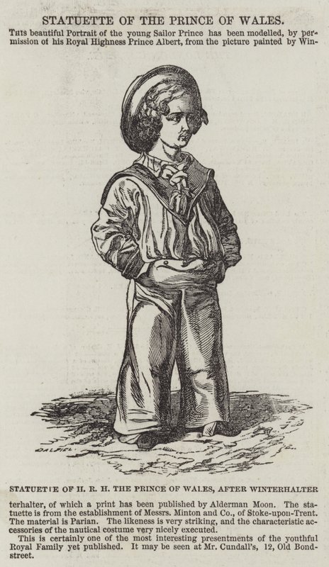 HRH, a walesi herceg szobra alkotó: Franz Xaver Winterhalter