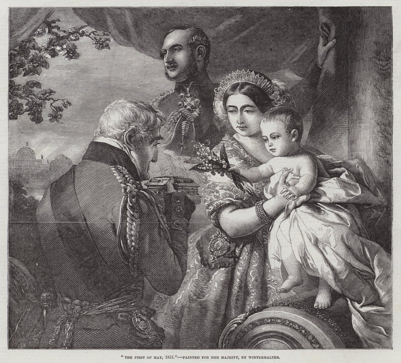 1851. május elseje, Őfelsége számára festve alkotó: Franz Xaver Winterhalter