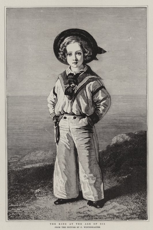 A király hatéves korában alkotó: Franz Xaver Winterhalter
