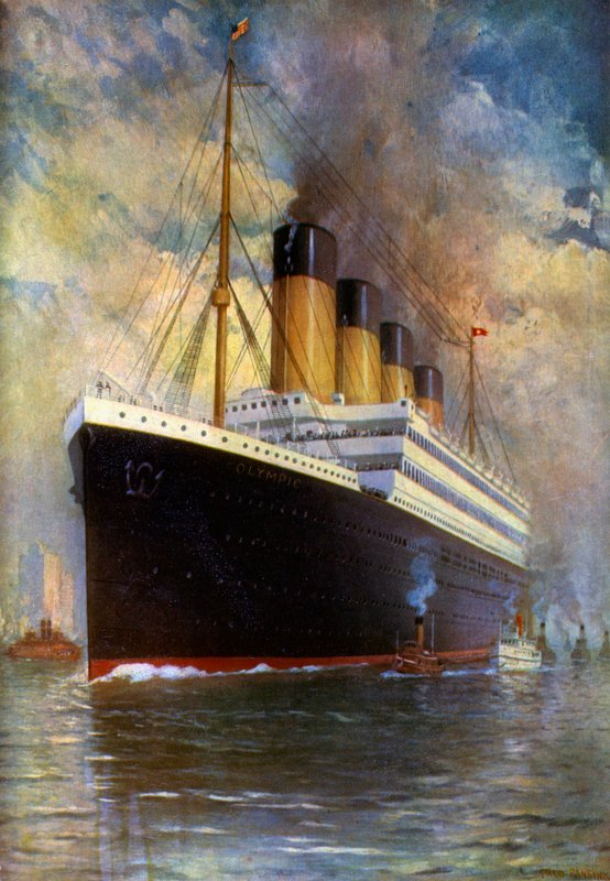 White Star Line, Triple Screw, SS Olympic alkotó: Fred Pansing