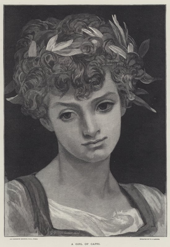 Egy capri lány alkotó: Frederic Leighton