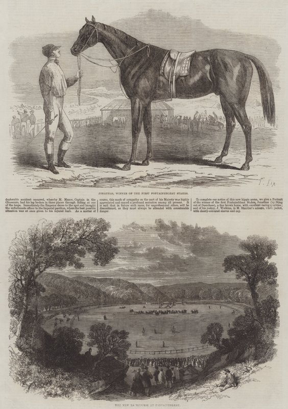 Új versenypálya Fontainebleau-ban alkotó: Frederic Theodore Lix