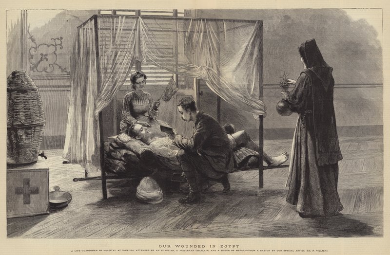 Sebesültjeink Egyiptomban alkotó: Frederic Villiers