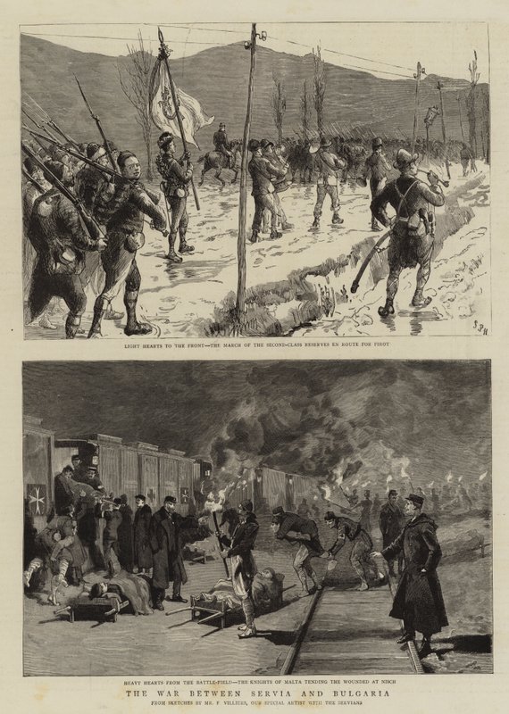 Szerbia és Bulgária háborúja alkotó: Frederic Villiers