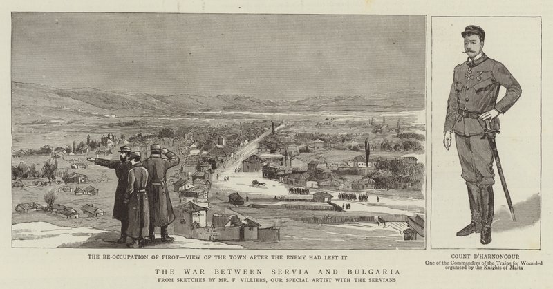 Szerbia és Bulgária háborúja alkotó: Frederic Villiers