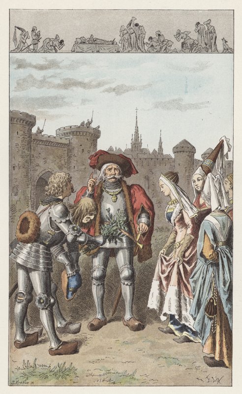 Bretagne-i Anna volt (színes litó) alkotó: Frederic Theodore (after) Lix